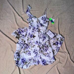BCX Floral High Low Dress